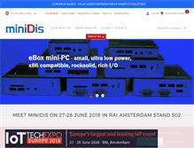 Tablet Screenshot of minidis.com